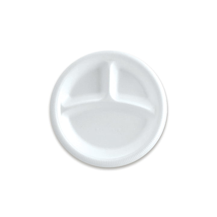Plato Redondo 8" Foam con Divisiones con 20 Reyma