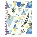 Cuaderno Espiral Profesional Do Raya Kiut Femenil con 200 Hojas