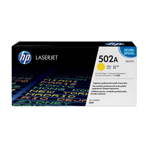 Toner HP #502A Amarillo 