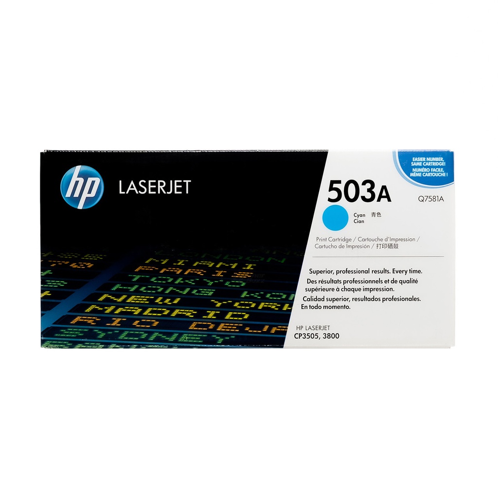 Toner HP #503A Cian