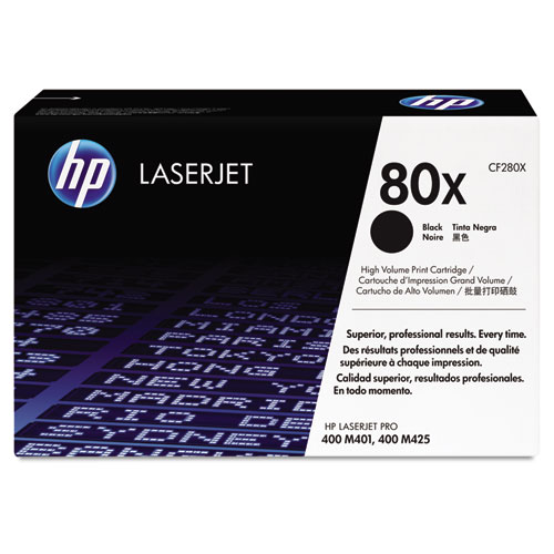 Toner HP #80X Negro
