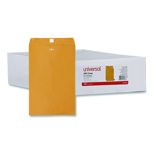 Sobre Manila Tamaño Oficio con Broche 10" x 15" (25.5 cm x 38 cm) Universal con 100