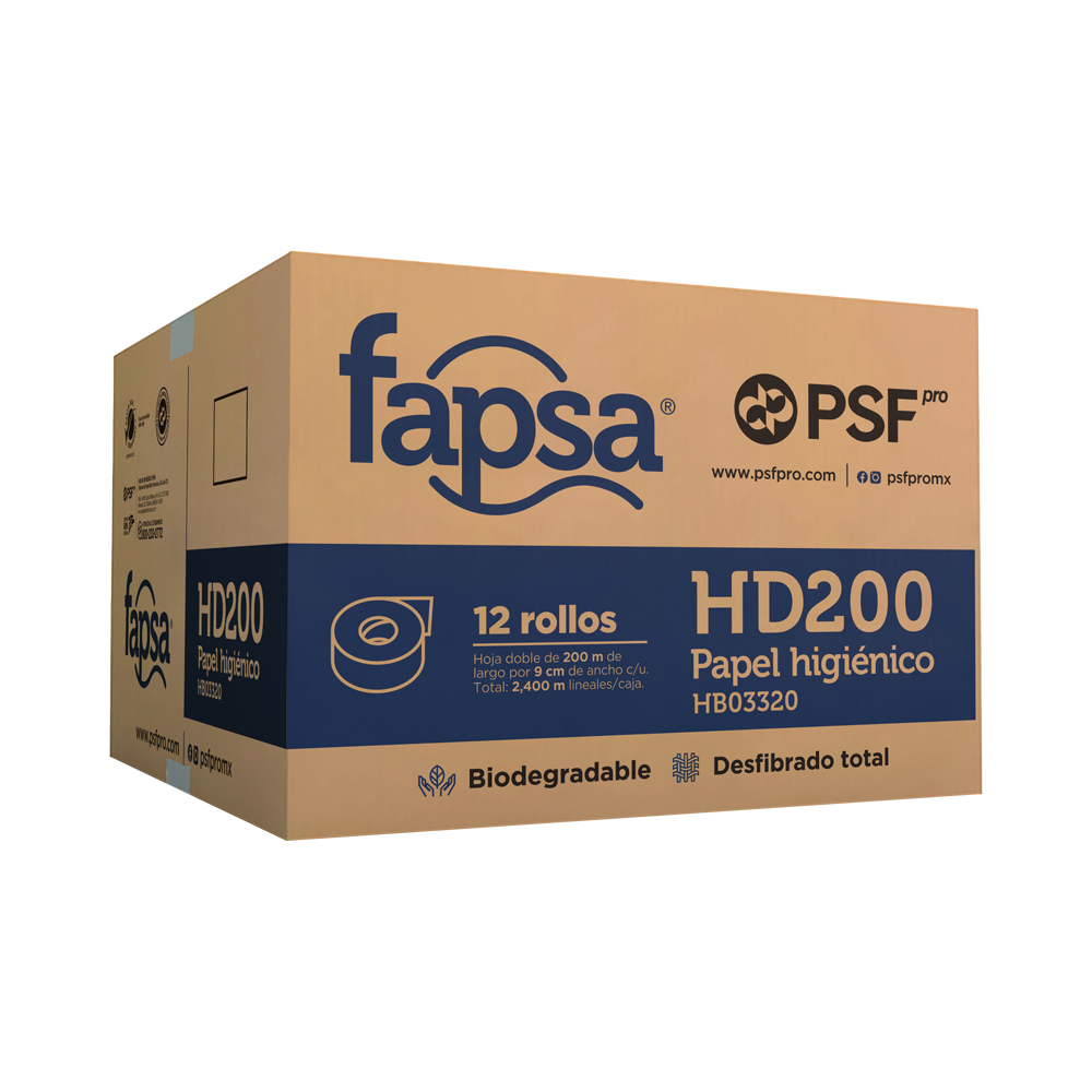 Papel Higienico 200 Mts Hd200 Fapsa