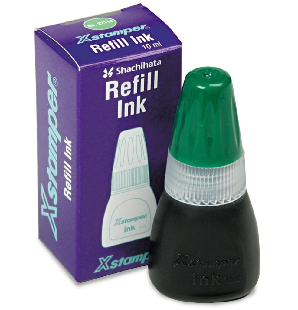 Tinta En Gotero Para Sello 10mL Verde