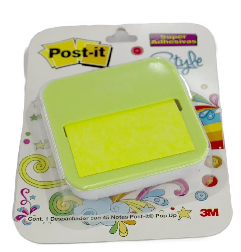 Despachador de Notas Adhesivas 3'' x 3'' de Color Post It