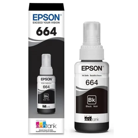 Tinta Epson #T664 Negro