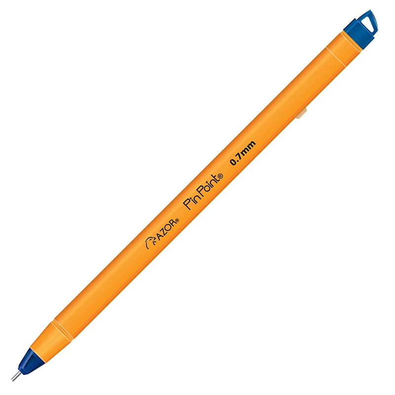 Pluma Azor Pin Point Duo Punta Fina 0.7 mm Negro/Azul