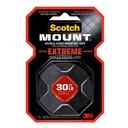 Cinta Adhesiva Doble Lado Extrema Resistencia Rojo 1" x 1.66 yd (1.52 m) Scotch