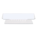 Ceja Plastica P/Folder Colgante 3.5" C/25 Pzas Transparente Universal