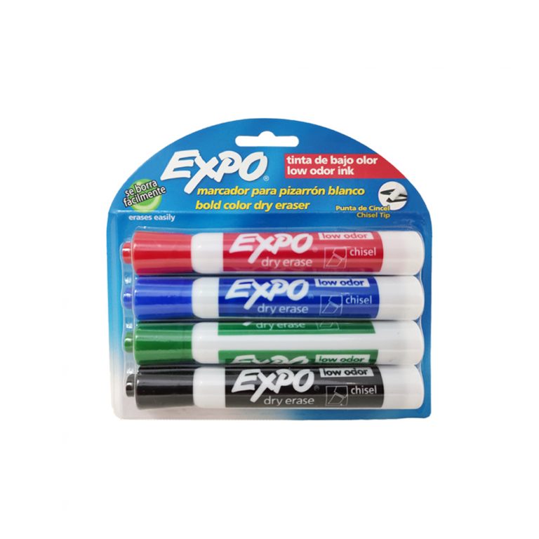Marcador para Pizarron Expo Kit 4 Colores