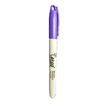 Marcador Permanente Baco Tatoo Punto Fino Morado