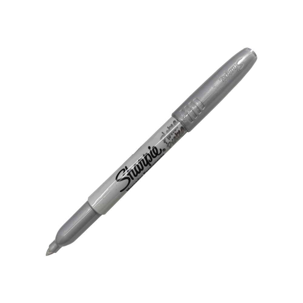 Marcador Sharpie Punto Fino Plata Metalico