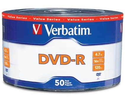 Dvd-R Torre Verbatim 4.7gb 16x Torre C/50