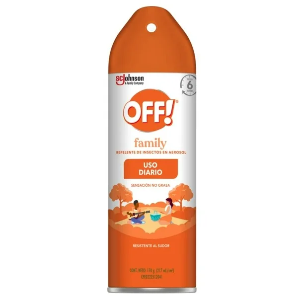Repelente de Insectos Off En Aerosol 170 g