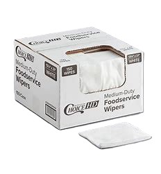 Toalla para Servicio de Alimentos Blanca 13 1/2" x 21" con 150 Choice