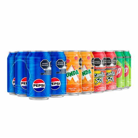 Refresco en Lata Pepsi Surtido 355 mL con 24