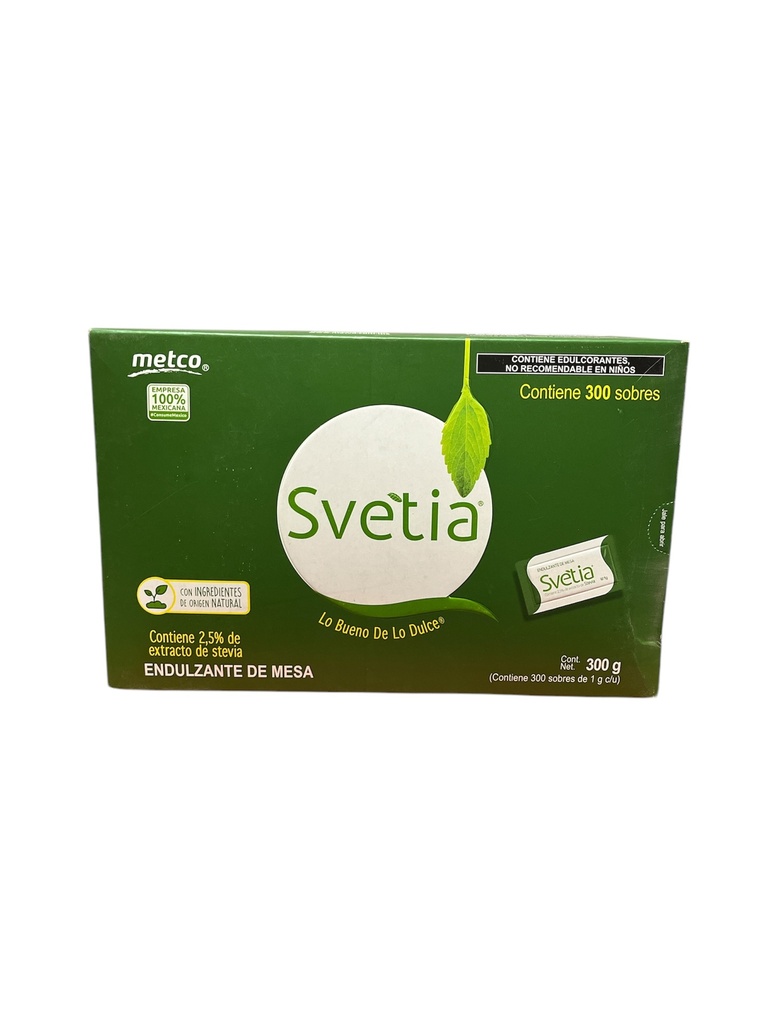 Endulzante Sobre Svetia sin Calorias con 300 Piezas