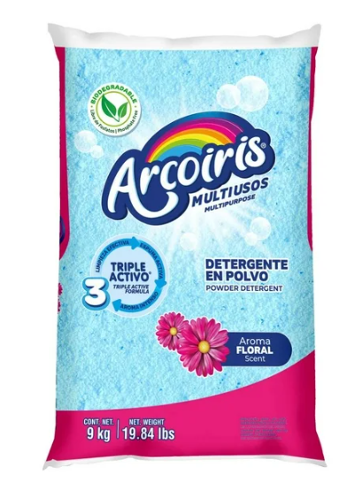 Jabon en Polvo 9 kg Arcoiris