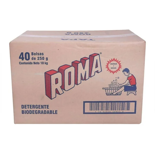 Jabon en Polvo 250 gr Roma (40 Paquetes)
