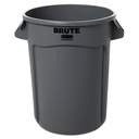 Bote de Basura 32 Galones Gris sin Tapa 2632 Brute