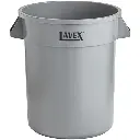 Bote de Basura 20 Galones Gris sin Tapa Lavex