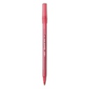 Pluma Bic Roundstic Punta Mediana 1.0 mm Rojo