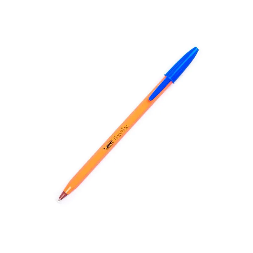 Pluma Bic Punta Fina 0.8 mm Azul