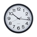 Reloj de Pared 12" Redondo Negro Universal