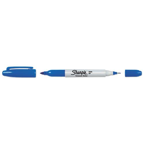 Marcador Permanente Sharpie Twin Tip Azul