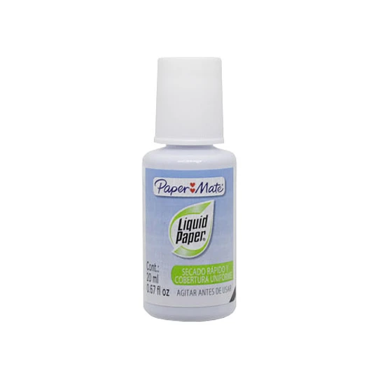 Corrector Liquido de Brocha 20 mL Papermate Liquid Paper