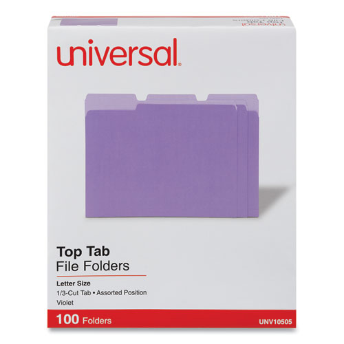 Folder Tamaño Carta Morado 2T 3 Cejas con 100 Universal