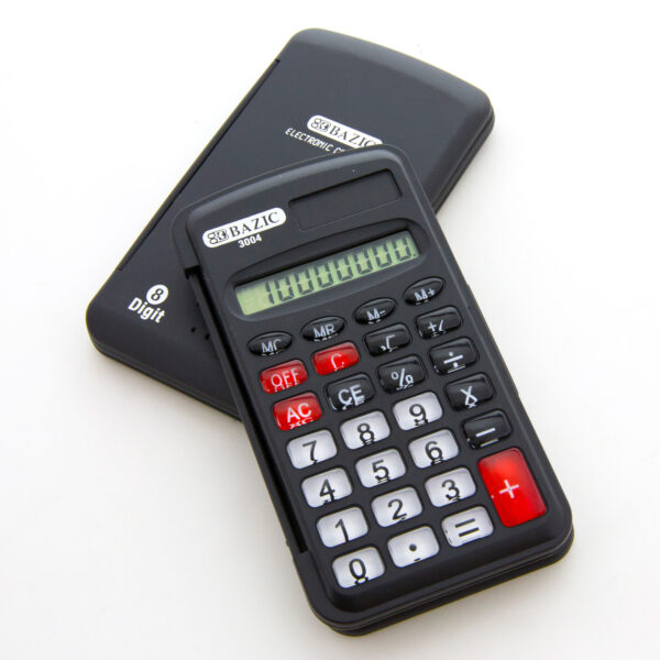 Calculadora 8 Digitos Bolsillo con Cubierta Bazic