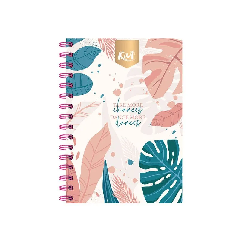 Cuaderno Espiral Frances Raya Kiut Femenil con 100 Hojas