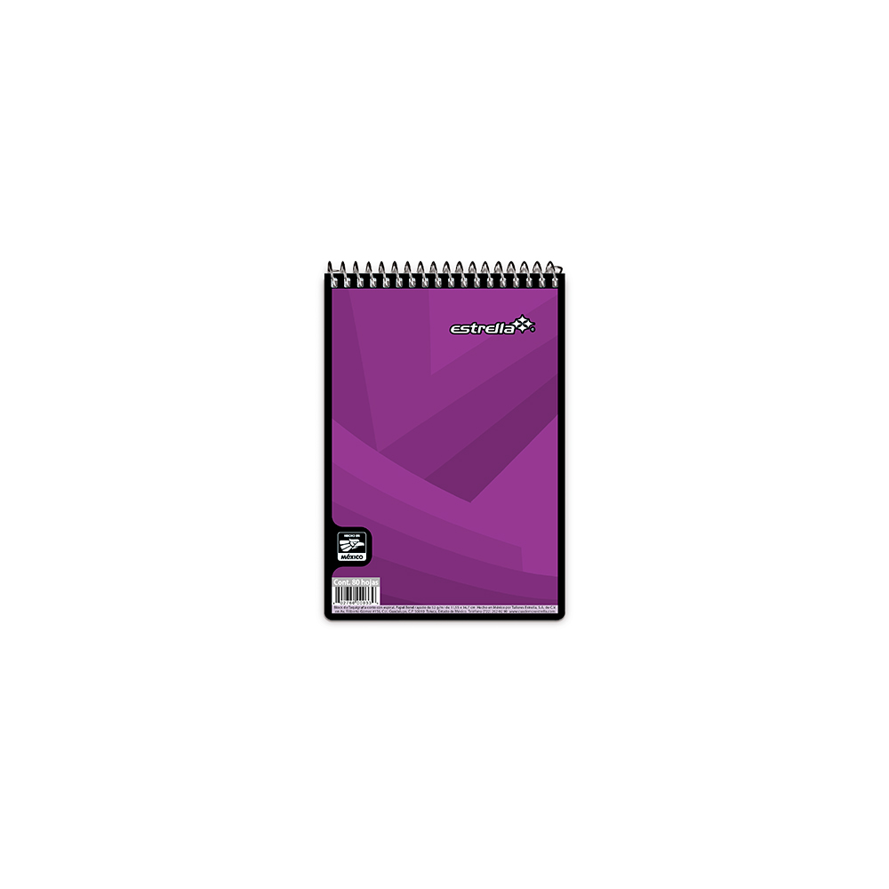 Libreta Taquigrafica Hoja Blanca Estrella 100 Hojas