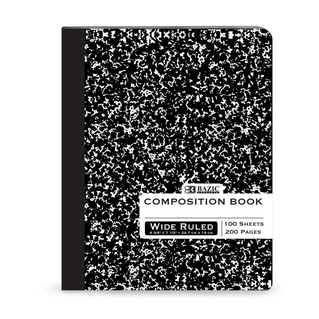 Cuaderno Cosido Composition con 100 Hojas Bazic