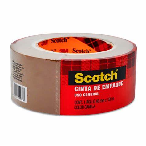 Cinta Adhesiva de Empaque Canela 2" (48 mm) x 50 m Scotch