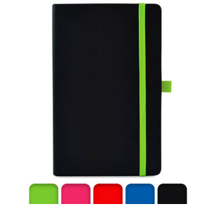 Libreta Ejecutiva Ivory Black Danpex Raya con 192 Hojas