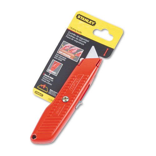Navaja Autoretractil Cutter Grande de Metal Rojo
