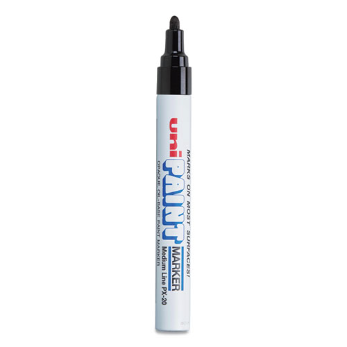 Marcador Uni-Paint PX20 Punto Mediano Negro