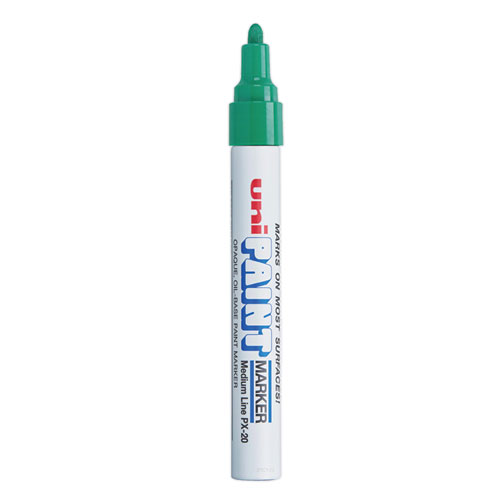 Marcador Uni-Paint PX20 Punto Mediano Verde
