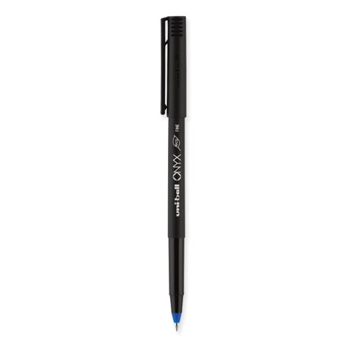 Pluma Uniball Onyx Punta Fina 0.7 mm Azul con 12