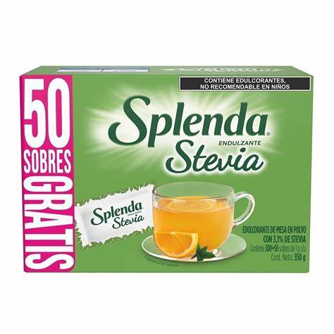 Endulzante Sobre Splenda Stevia con 350 Piezas