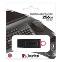 Memoria USB 3.2 de 256 GB Kingston Data Traveler Exodia Negro-Rojo 