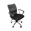 Silla Semi-Ejecutiva de Tela Nextep Respaldo Medio con Descansabrazos Negra