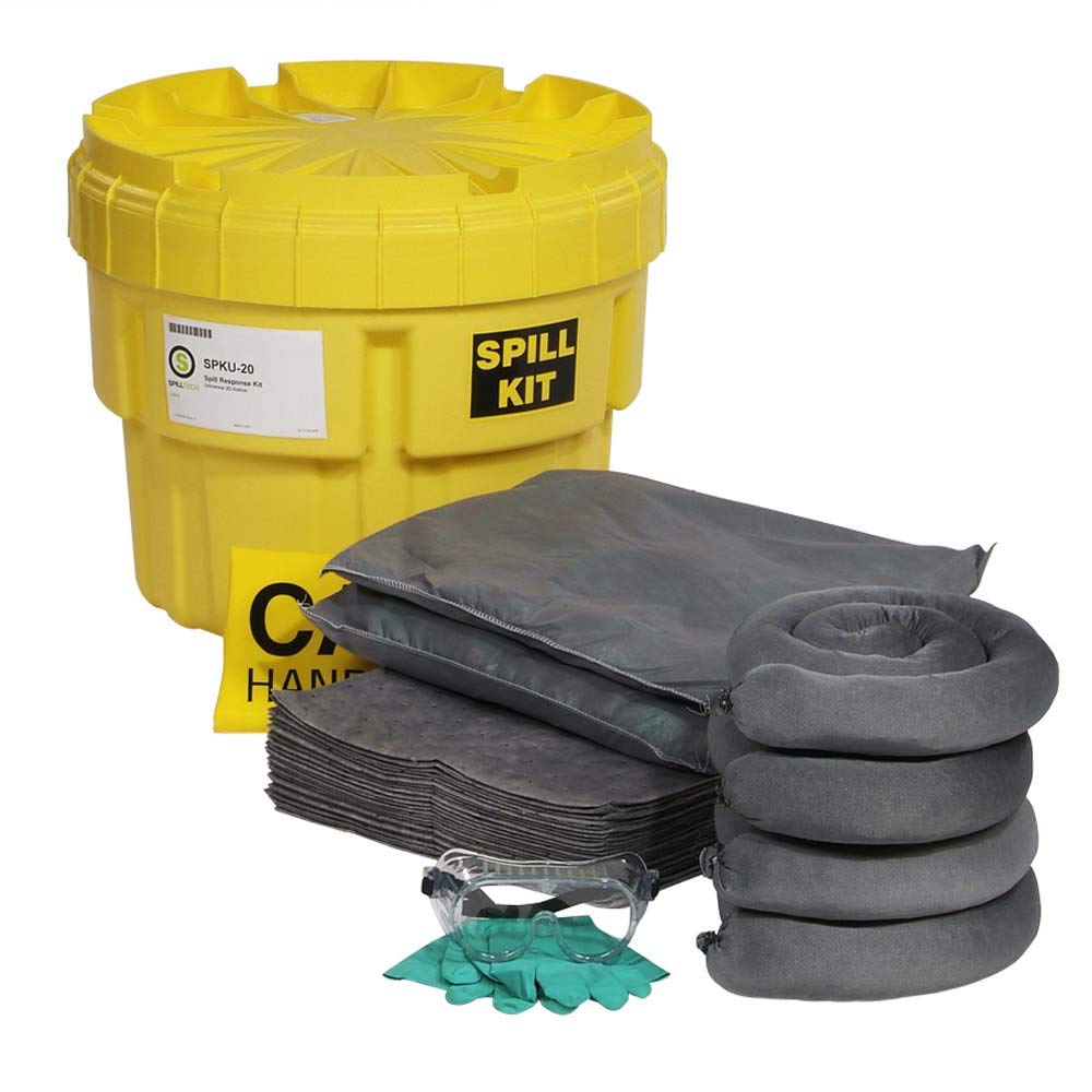 Kit para Derrames de 20 Gal Bote Amarillo Spilltech  