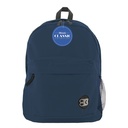 Mochila Básica 17'' Azul Marino Bazic