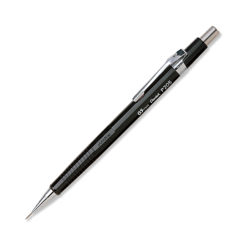 Lapicero 0.5mm Pentel Sharp P205 Negro 