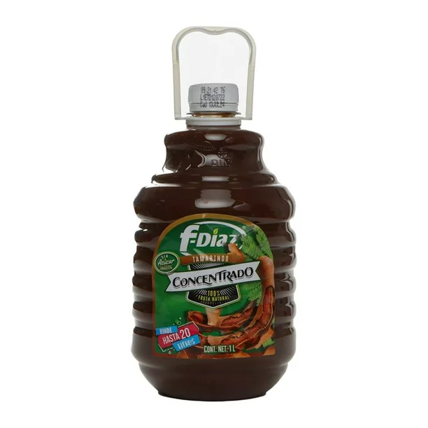 Concentrado Para Agua De Tamarindo Sin Azucar 1L F-Diaz 