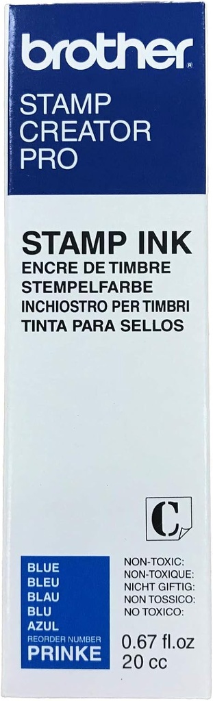 Tinta En Gotero Para Sello 0.67oz Azul Brother 