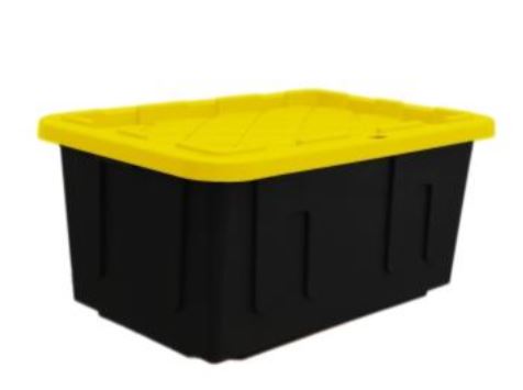 Caja de Plástico para Almacenamiento Uso Rudo 102 L (27 gal)  